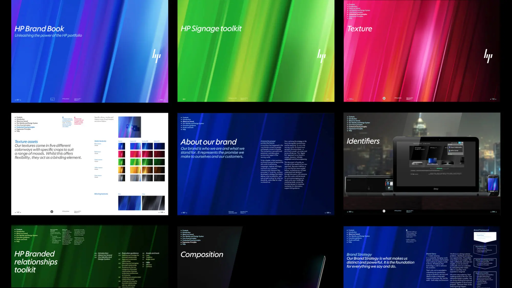 An overview of the HP brand guidelines deck.