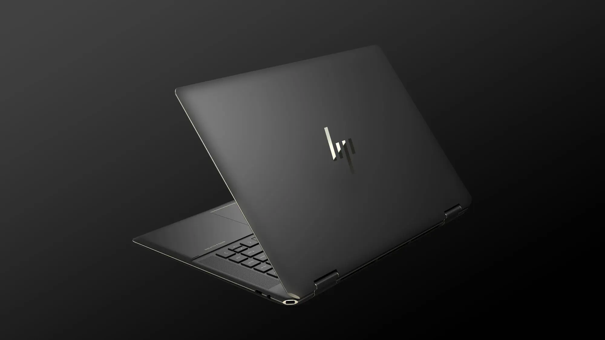 An HP laptop.