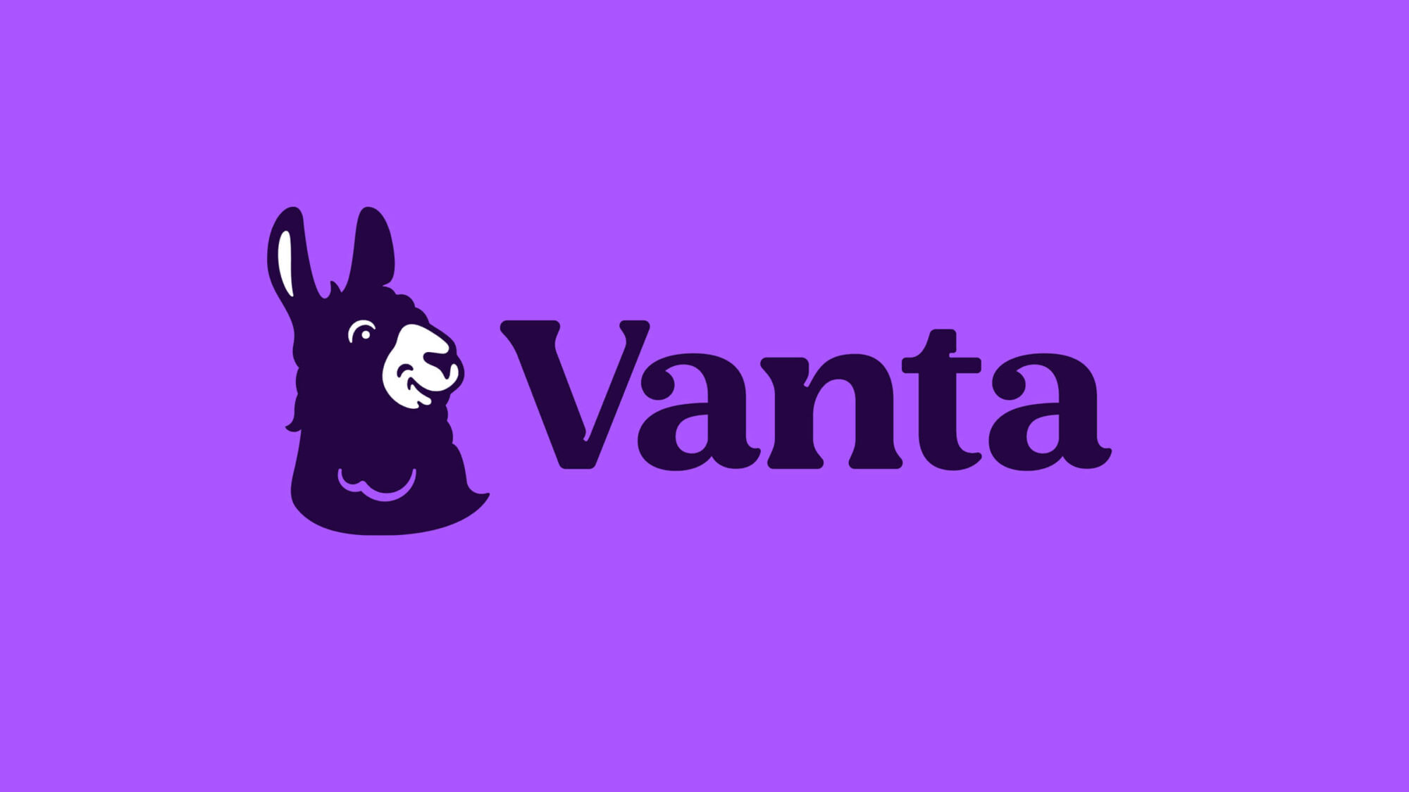 The Vanta logo on a purple background.